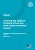 Report. Detailing the scope of Scotland s food and drink waste prevention targets