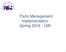 Parts Management Implementation Spring LMI. PSMC Spring