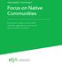 Focus on Native Communities