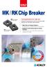 MK / RK Chip Breaker. Turning Solution for Cast Iron NC6315. MK Chip Breaker. RK Chip Breaker