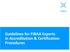 Guidelines for FIBAA Experts in Accreditation & Certification Procedures