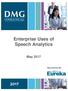 Enterprise Uses of Speech Analytics