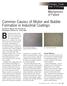 Common Causes of Blister and Bubble Formation in Industrial Coatings