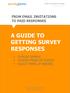 A GUIDE TO GETTING SURVEY RESPONSES