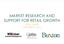 MARKET RESEARCH AND SUPPORT FOR RETAIL GROWTH RETAIL SUMMIT SEPTEMBER 29, 2016