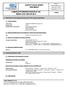 SAFETY DATA SHEET Revised edition no : 0 SDS/MSDS Date : 25 / 9 / 2012