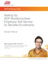 Employee Self Service for Benefits Enrollments