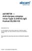 ab Anti-Herpes simplex virus Type 2 (HSV2) IgG Human ELISA Kit