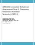 AMB200 Consumer Behaviour Assessment Item 1: Consumer Behaviour Portfolio Semester,
