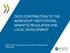 OECD CONTRIBUTION TO THE WORKSHOP: INSTITUTIONS, MARKETS REGULATION AND LOCAL DEVELOPMENT