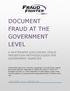 DOCUMENT FRAUD AT THE GOVERNMENT LEVEL