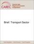 Brief: Transport Sector