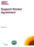 Support Worker Agreement. Version 2.0