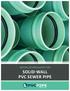 SOLID WALL PVC SEWER PIPE