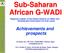 Sub-Saharan African G-WADI