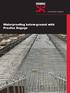 Waterproofing below-ground with Proofex Engage. constructive solutions