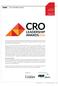2016 CRO LEADERSHIP AWARDS. Page Life Science Leader s readership of pharmaceutical and biopharmaceutical executives have told us about