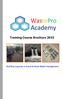 Training Course Brochure Building Capacity in Rural & Urban Water Management