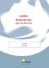 EADRA Business Plan (2015/ /18)