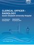 CLERICAL OFFICER - RADIOLOGY Queen Elizabeth University Hospital. Job Reference: G Closing Date: 26 January 2018