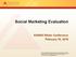 Social Marketing Evaluation