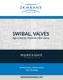 SWI BALL VALVES. High Integrity Top Entry Ball Valves. REQUEST A QUOTE SCHEDULE SERVICES