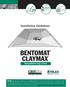 Installation Guidelines BENTOMAT CLAYMAX Geosynthetic Clay Liners