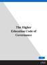 The Higher Education Code of Governance