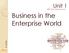 Business in the Enterprise World