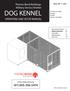 (01) Thermo Bond Buildings Military Service Shelter: DOG KENNEL OPERATING AND SETUP MANUAL MSS-RP-1-20P