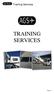 Training Services TRAINING SERVICES. Page 1