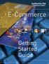E-Commerce. Getting Started Guide