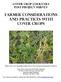 Farmer Considerations and Practices with Cover Crops