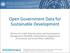 Open Government Data for Sustainable Development