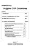 IV. Supplier CSR Guidelines