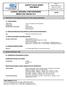 SAFETY DATA SHEET Revised edition no : 2 SDS/MSDS Date : 12 / 9 / 2012