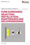 FUME CUPBOARDS: SELECTION, INSTALLATION, MAINTENANCE AND DECOMMISSIONING