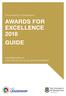 AWARDS FOR EXCELLENCE 2018 GUIDE
