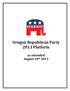 Oregon Republican Party 2013 Platform
