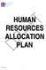 HUMAN RESOURCES ALLOCATION PLAN
