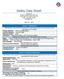 Safety Data Sheet. Prepared for: Anchor Drilling Fluids USA, Inc East 61 st Street, Suite 710 Tulsa, Oklahoma