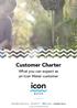 Customer Charter. What you can expect as an Icon Water iconwater.com.au.