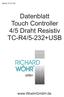 Datenblatt Touch Controller 4/5 Draht Resistiv TC-R4/5-232+USB