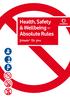 Health, Safety & Wellbeing Absolute Rules