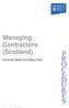 Managing Contractors (Scotland)