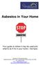 Asbestos in Your Home