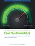 Food Sustainability?