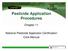 Pesticide Application Procedures