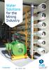 Water Solutions for the Mining Industry