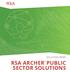 SOLUTION BRIEF RSA ARCHER PUBLIC SECTOR SOLUTIONS